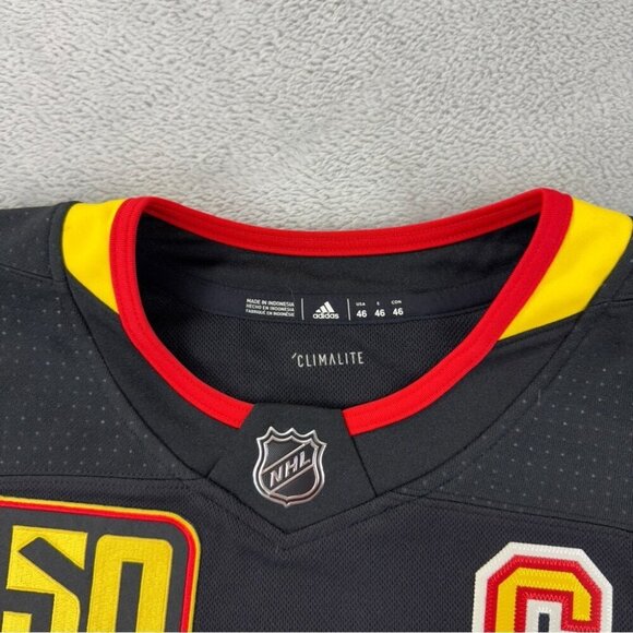 Adidas Vancouver Canucks Hockey Jersey Black Men's Size 46 - Picture 4 of 15